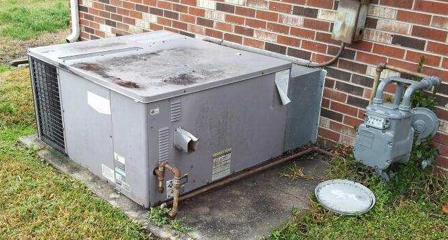 Old Heat Pump AC Unit